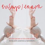 Cartel de la instalación participativa "Ensayo-Error".