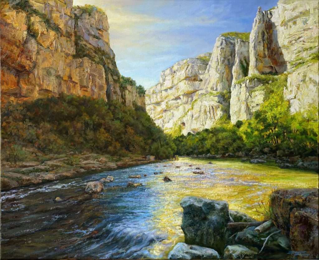 Jokin Telleria "Foz de Lumbier", disponible en la exposición "Luz del norte"