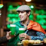 friends talking at a bar