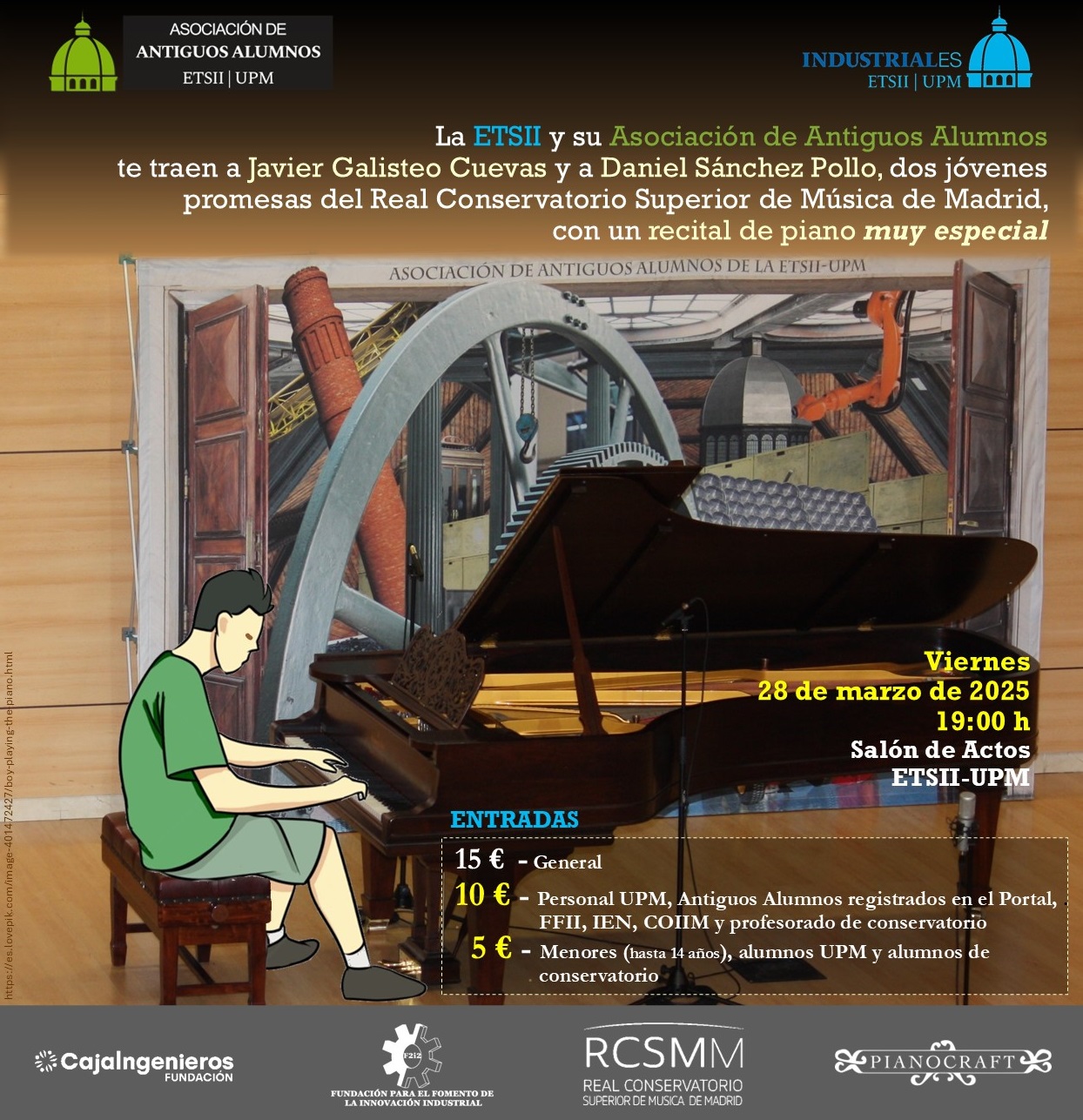 Concierto de piano a cuatro manos, el viernes&hellip;