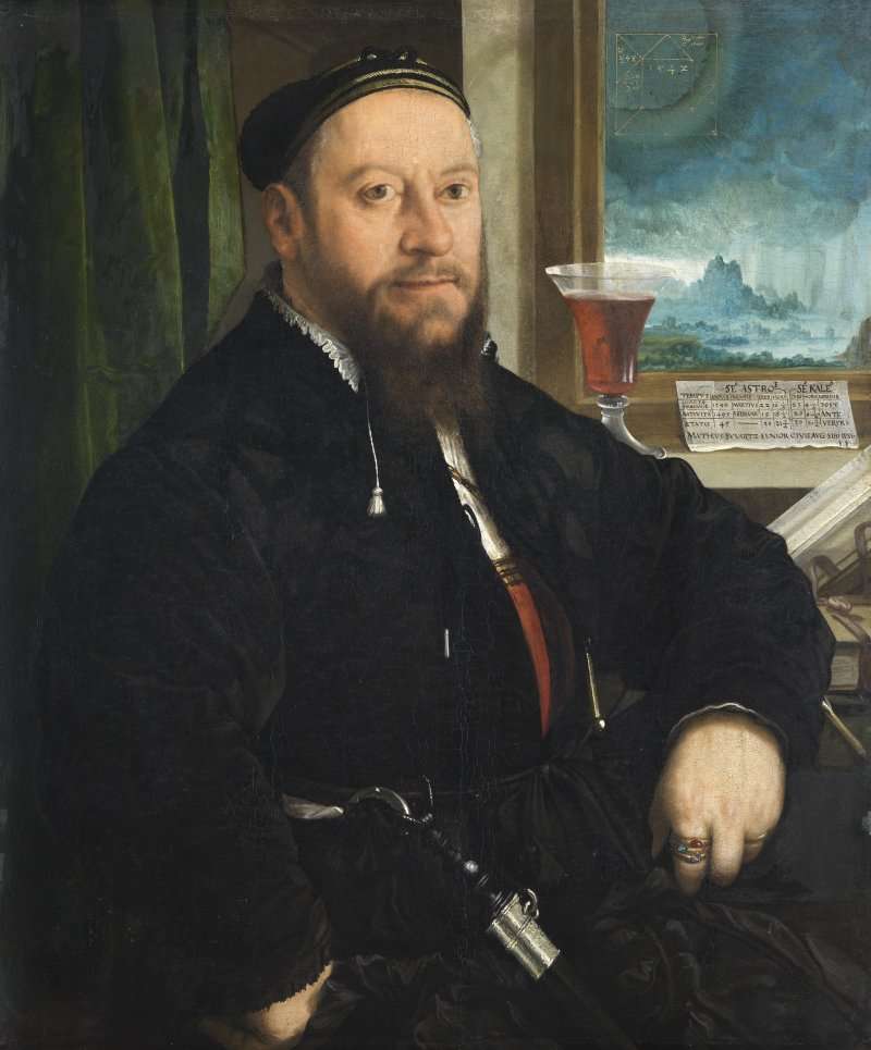 Retrato de Matthäus Schwarz (1542) – Christoph Amberger