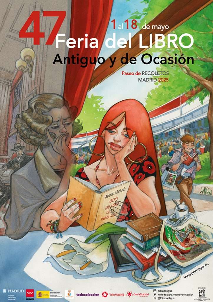 Cartel de la Feria del Libro Antiguo y de Ocasión 2025