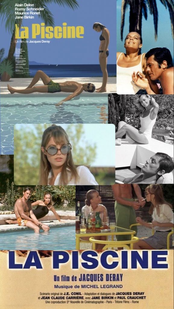 Collage de carteles de La piscina